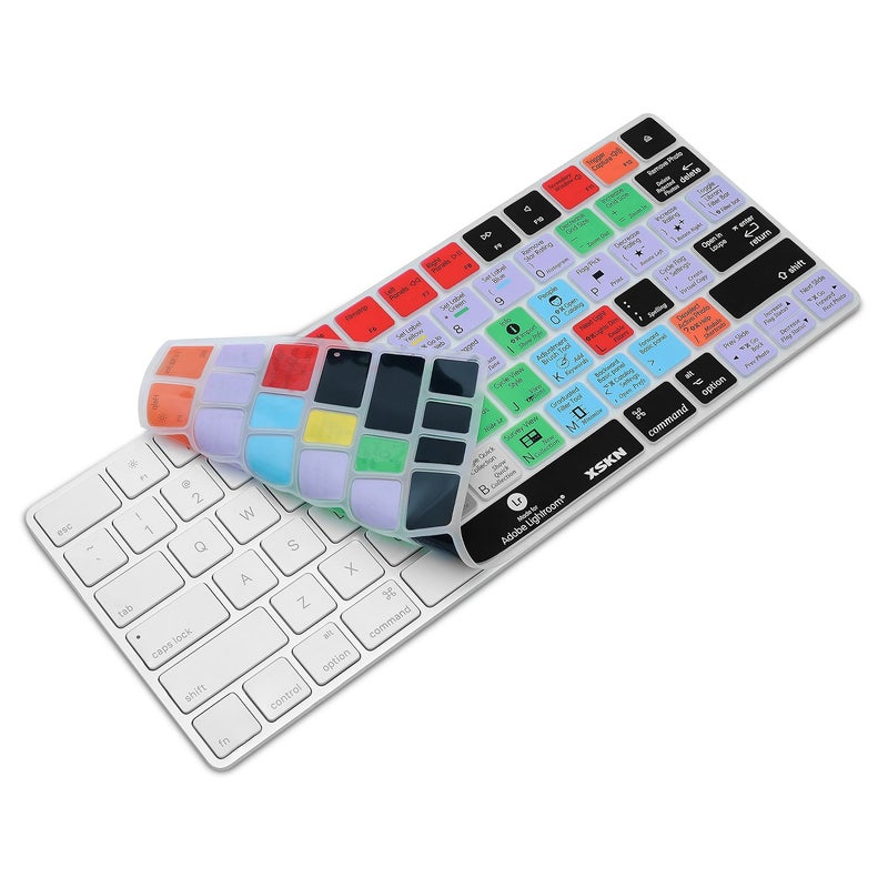 XSKN Magic Keyboard Lightroom Shortcut Keyboard Cover, XSKN Durable LR Hotkeys Silicone Keyboard Skin for Apple Magic Keyboard MLA22LL/A, US version - Image 4